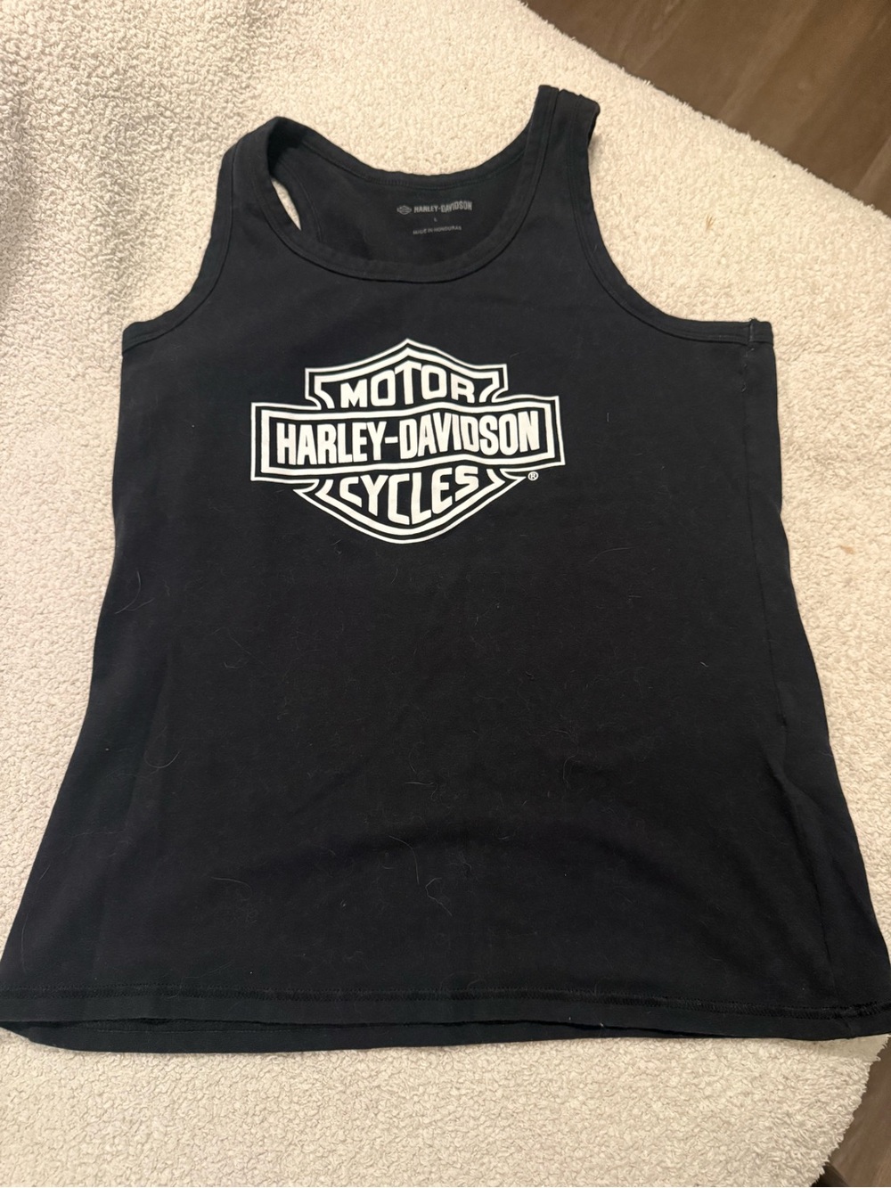 Harley-Davidson Black Tank with White Shield Logo